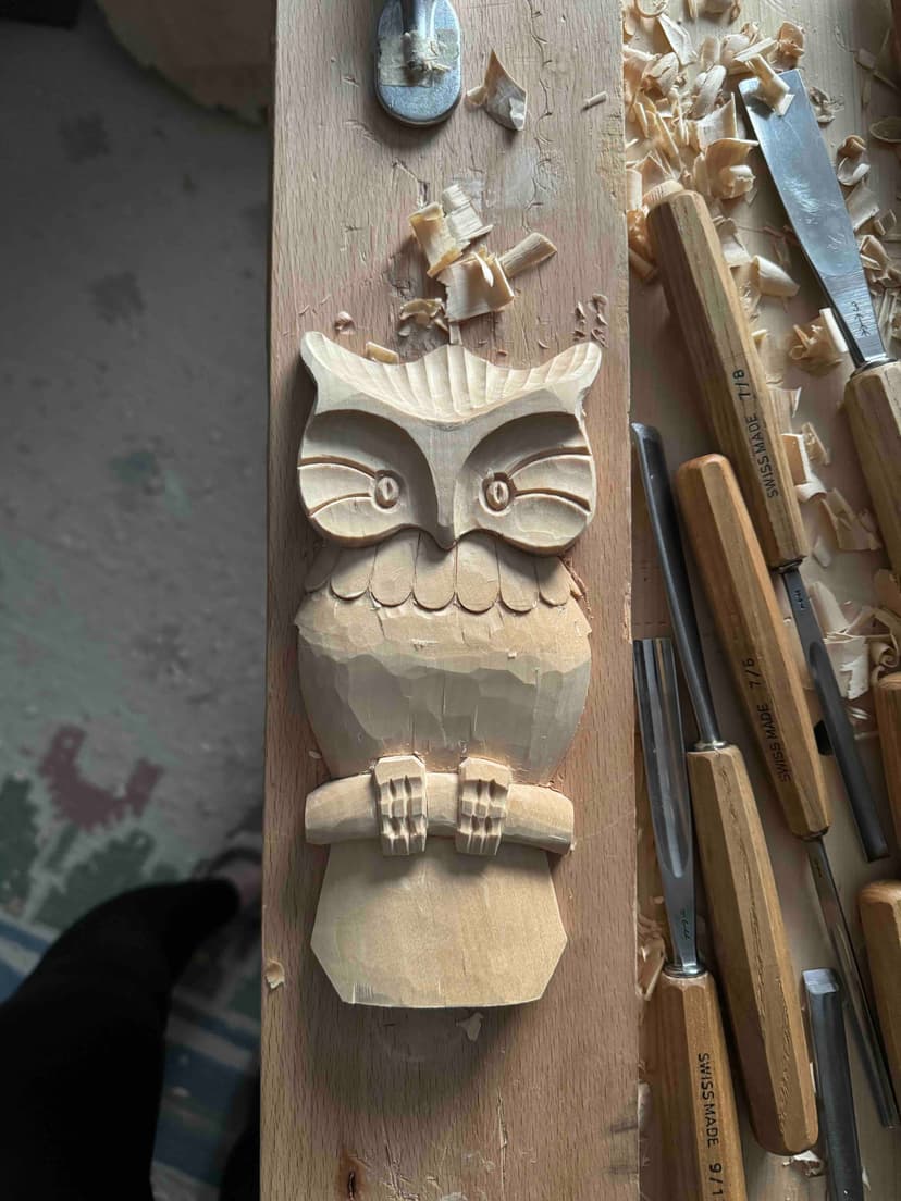 Sculpting in wood